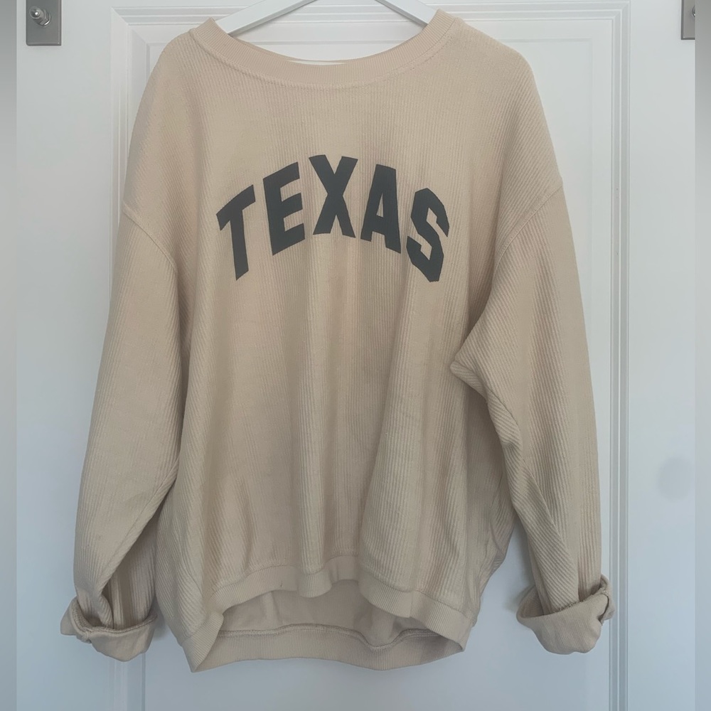 UT Austin Creamy Yellow Texas Crewneck